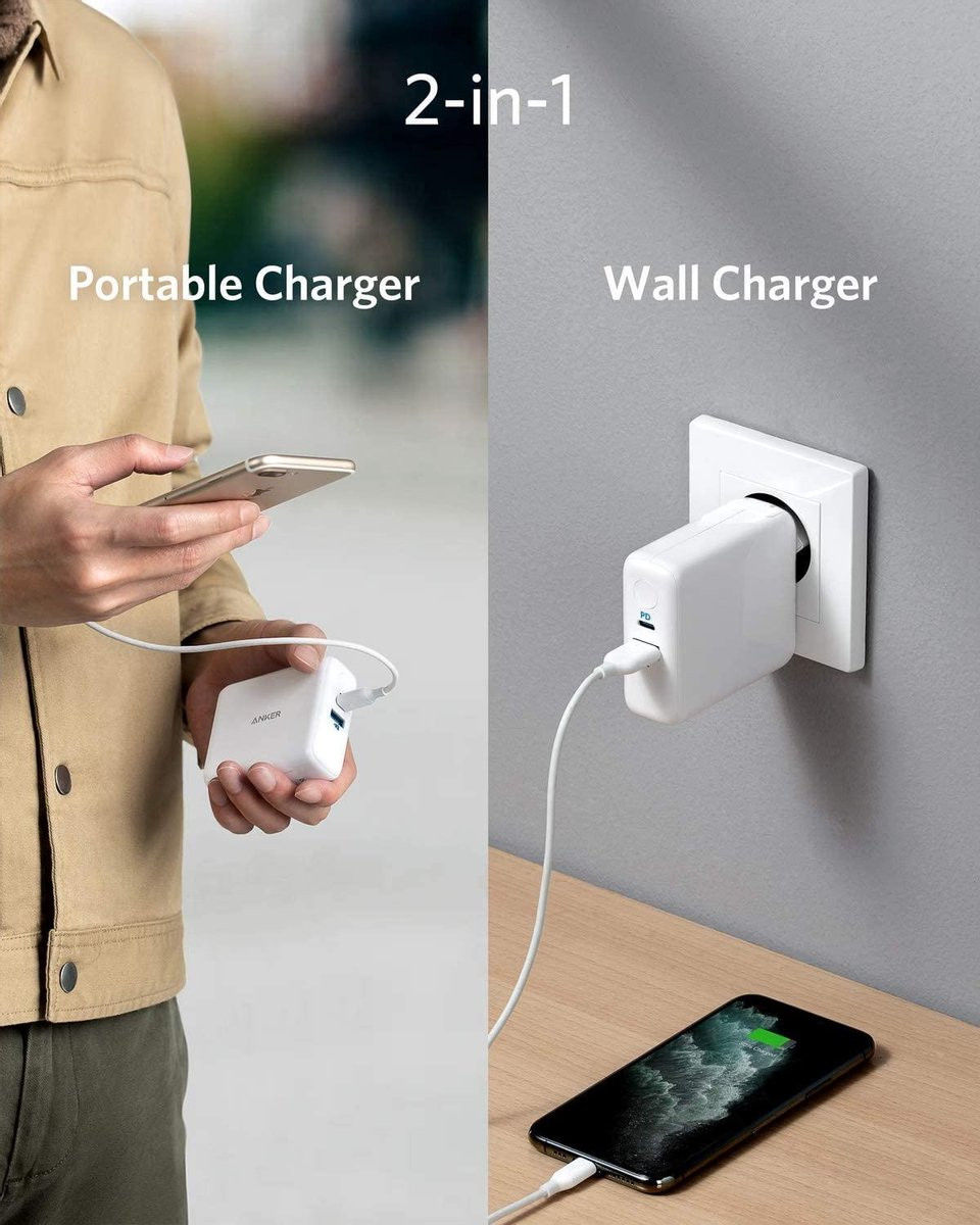 Anker PowerCore III Fusion 2-in-1 Powerbank 5.000 mAh en 30W Snellader afbeelding 5