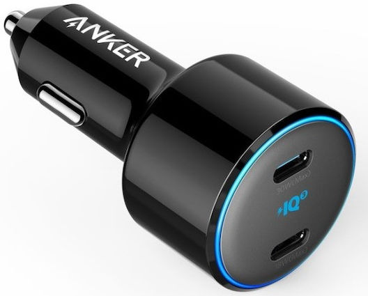 Anker PowerDrive+ III Autolader met Dubbele USB-C Poort Zwart afbeelding 1