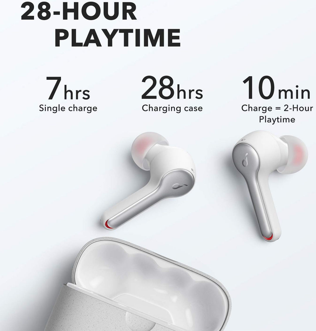 Anker Soundcore Liberty Air 2 Draadloze Bluetooth Oordopjes Wit afbeelding 4