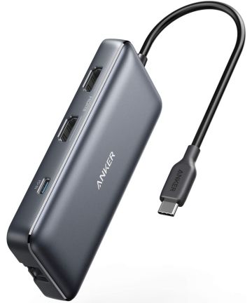 Anker PowerExpand 8-in-1 USB-C Media Hub Zwart Kabels