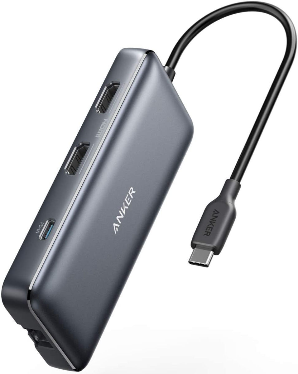 Anker 553 PowerExpand 8-in-1 USB-C Adapter / Hub Zwart afbeelding 1