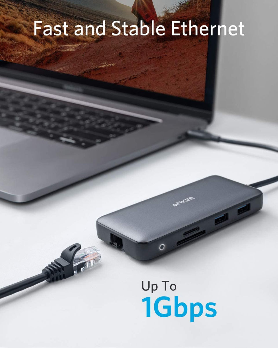 Anker 553 PowerExpand 8-in-1 USB-C Adapter / Hub Zwart afbeelding 3
