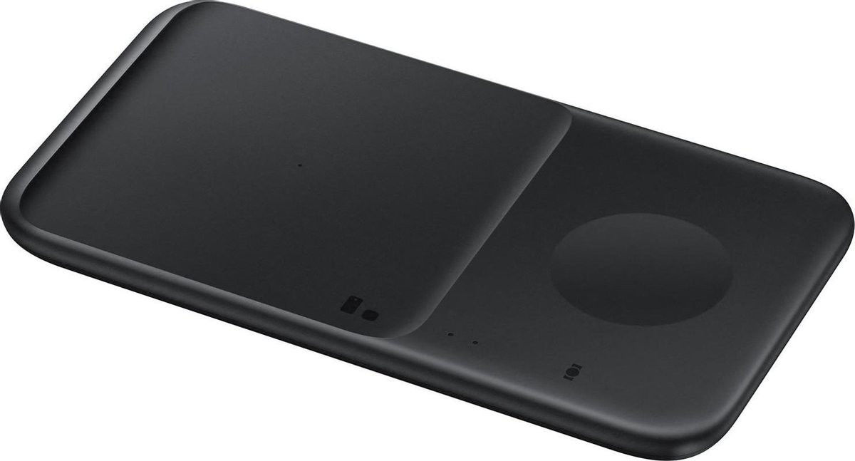 Originele Samsung Wireless Charger Duo Pad Smartphone/Buds/Watch Zwart afbeelding 5