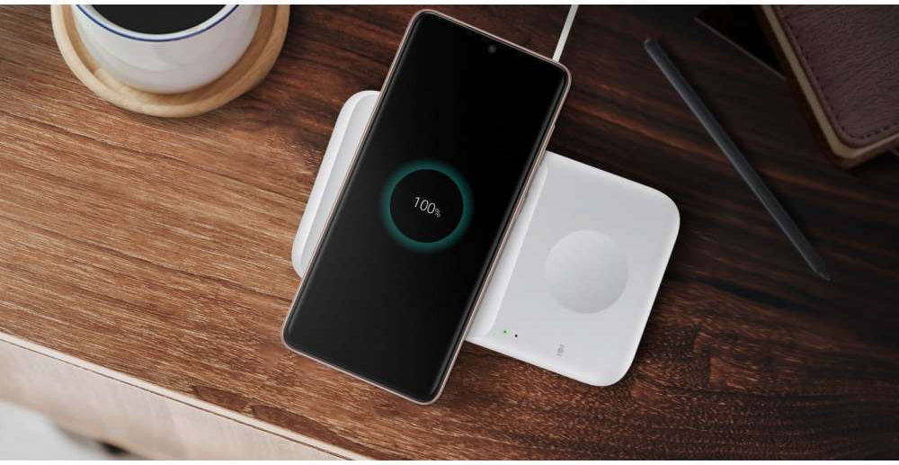 Originele Samsung Wireless Charger Duo Pad Smartphone/Buds/Watch Wit afbeelding 8