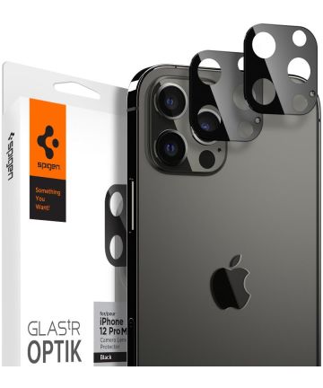 Spigen Optik Apple iPhone 12 Pro Max Camera Lens Protector (2-Pack) Screen Protectors
