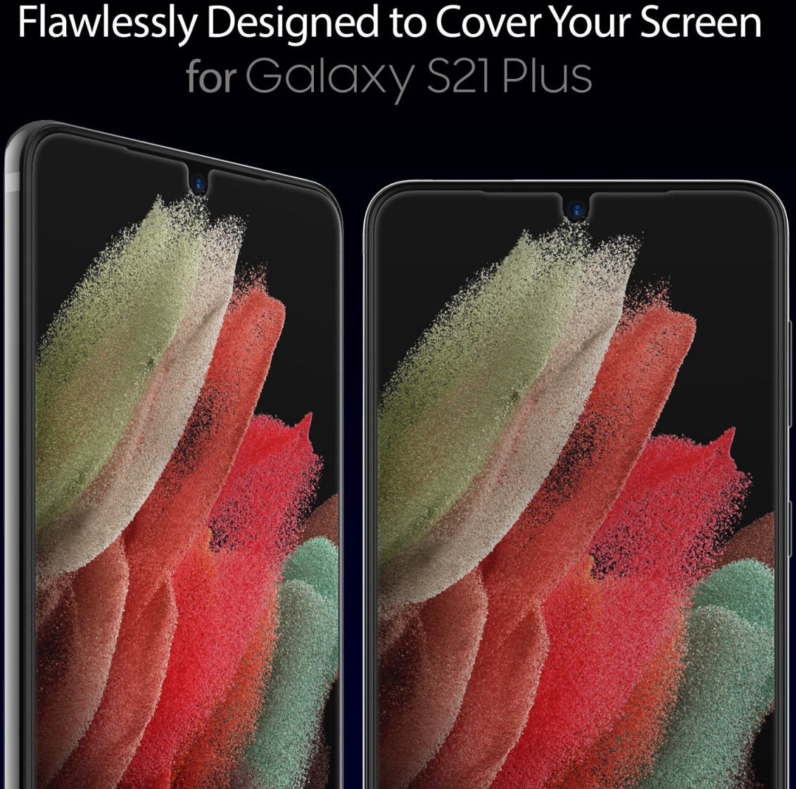 Whitestone Dome Glass Samsung Galaxy S21 Plus Screen Protector 2-Pack afbeelding 5