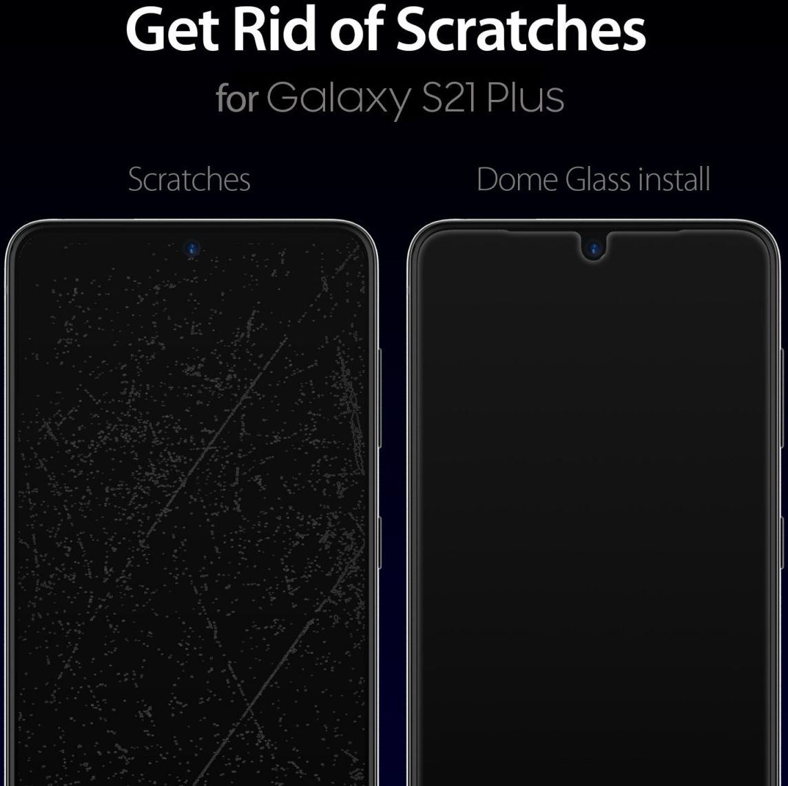 Whitestone Dome Glass Samsung Galaxy S21 Plus Screen Protector 2-Pack afbeelding 6