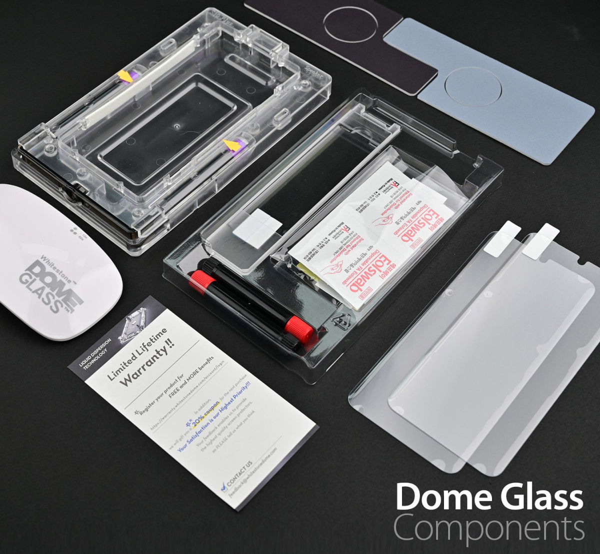 Whitestone Dome Glass Samsung Galaxy S21 Plus Screen Protector 2-Pack afbeelding 7