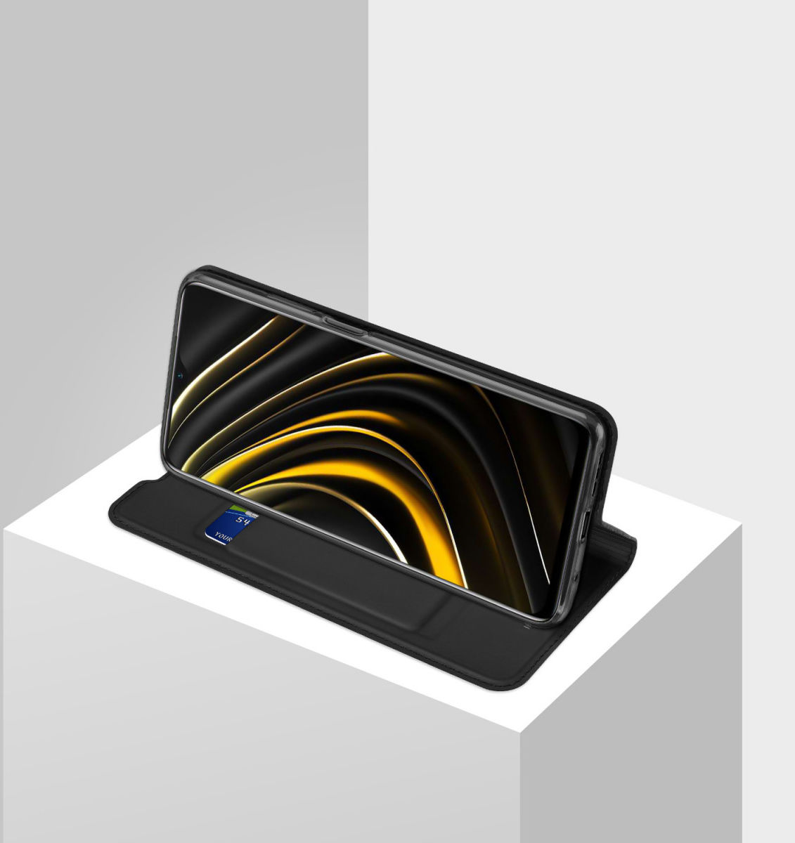Dux Ducis Skin Pro Series Xiaomi Poco M3 Hoesje Wallet Case Zwart afbeelding 11