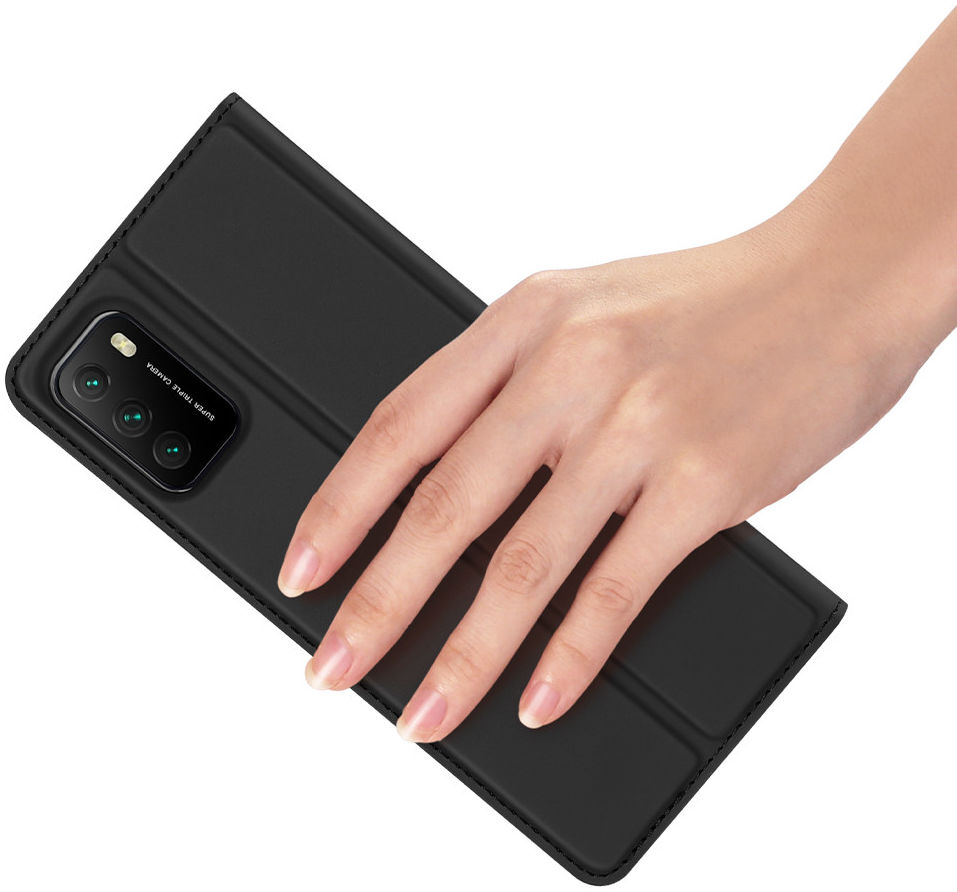 Dux Ducis Skin Pro Series Xiaomi Poco M3 Hoesje Wallet Case Zwart afbeelding 4