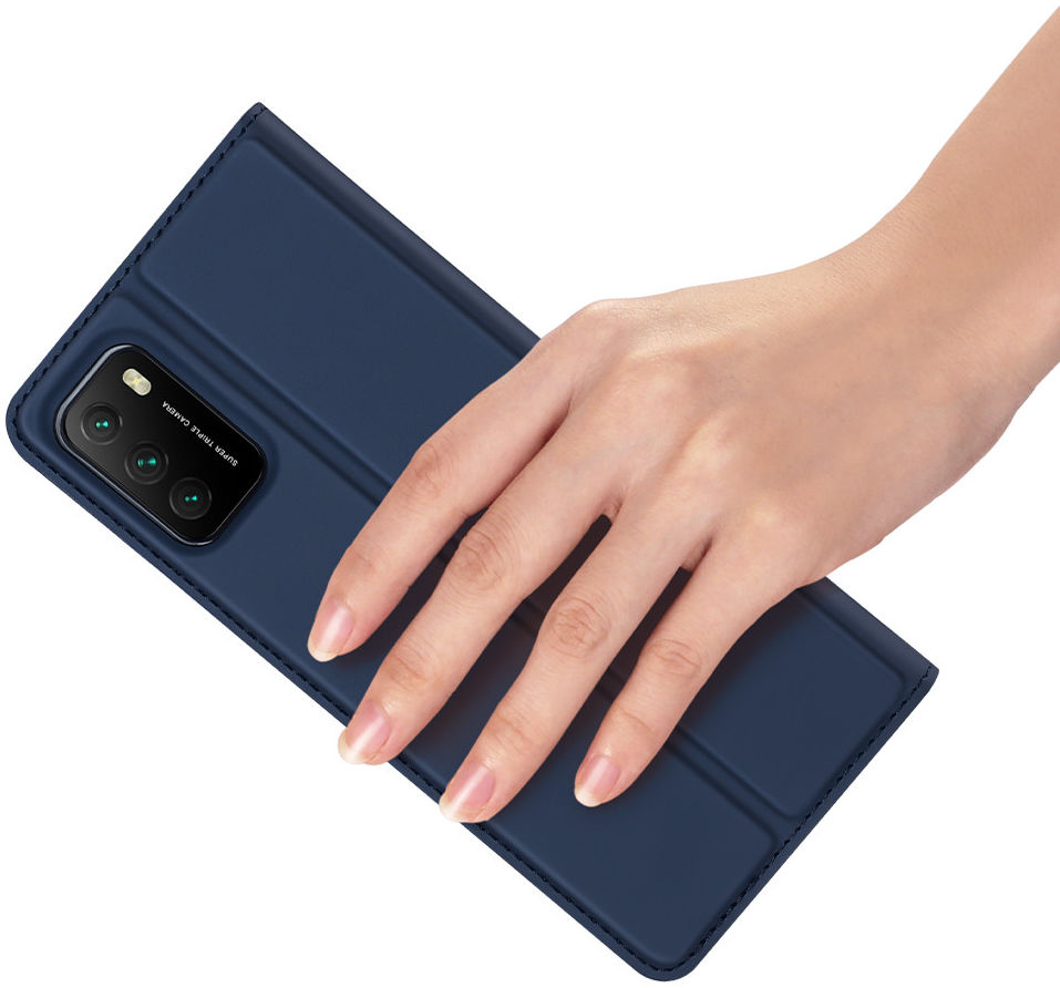 Dux Ducis Skin Pro Series Xiaomi Poco M3 Hoesje Wallet Case Blauw afbeelding 4