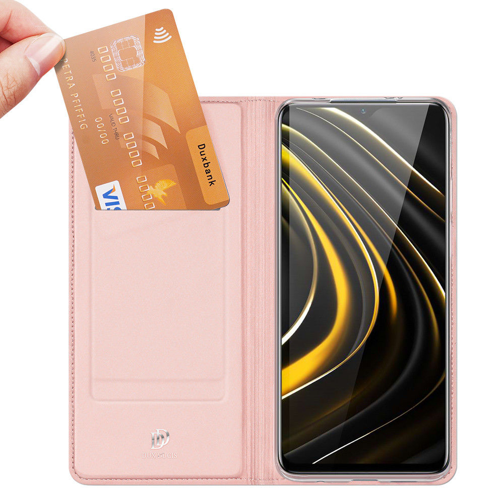 Dux Ducis Skin Pro Series Xiaomi Poco M3 Hoesje Wallet Case Roze afbeelding 2