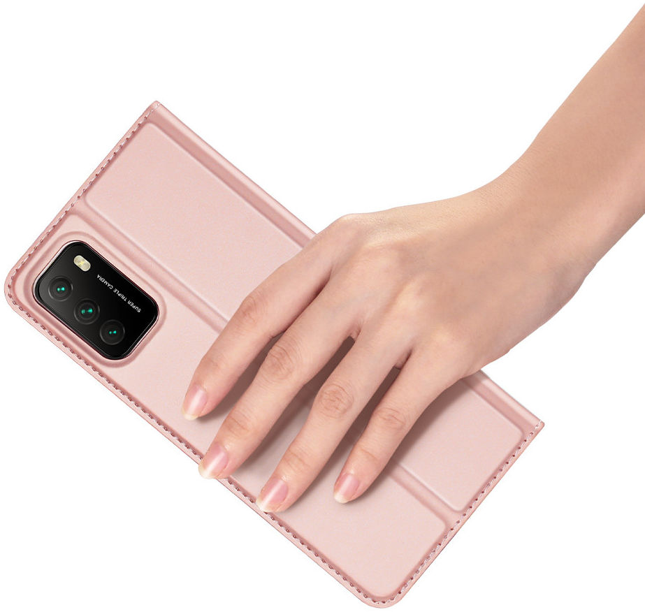 Dux Ducis Skin Pro Series Xiaomi Poco M3 Hoesje Wallet Case Roze afbeelding 4
