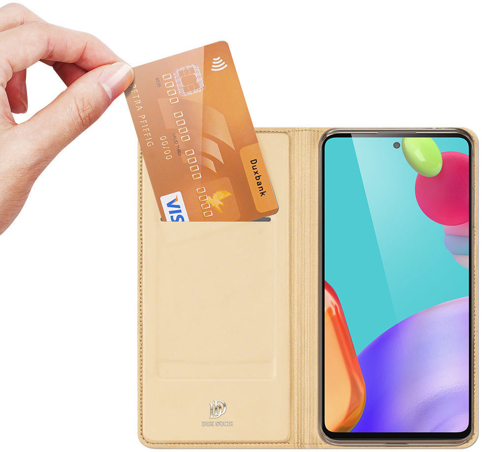 Dux Ducis Skin Pro Series Samsung Galaxy A52 / A52S Hoesje Goud afbeelding 2
