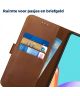 Rosso Deluxe Samsung Galaxy A52 / A52S Hoesje Echt Leer Bruin