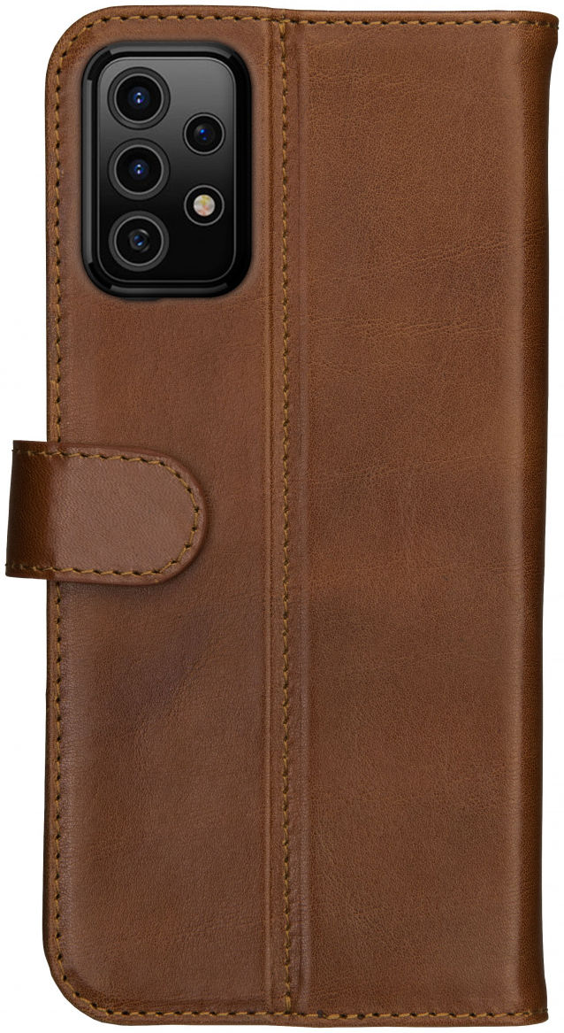 Rosso Deluxe Samsung Galaxy A52 / A52S Hoesje Echt Leer Bruin afbeelding 5