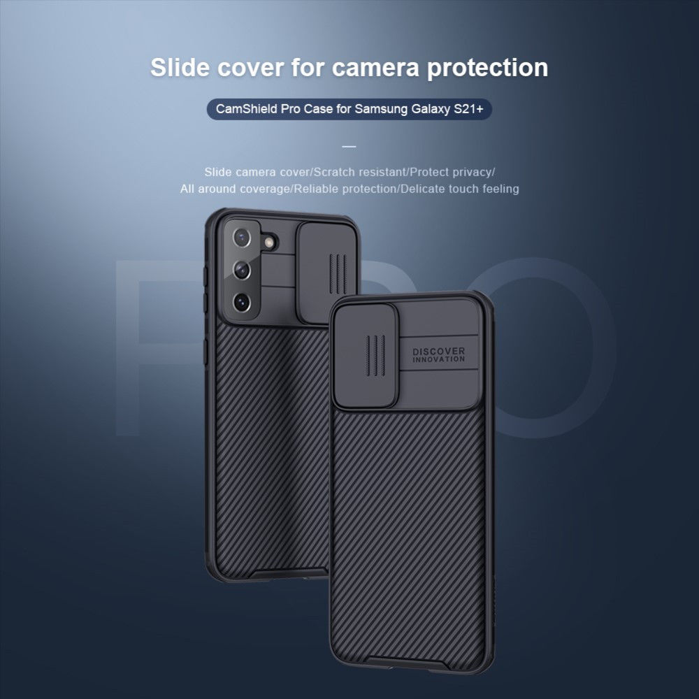Nillkin CamShield Samsung Galaxy S21 Plus Hoesje Camera Slider Zwart afbeelding 8