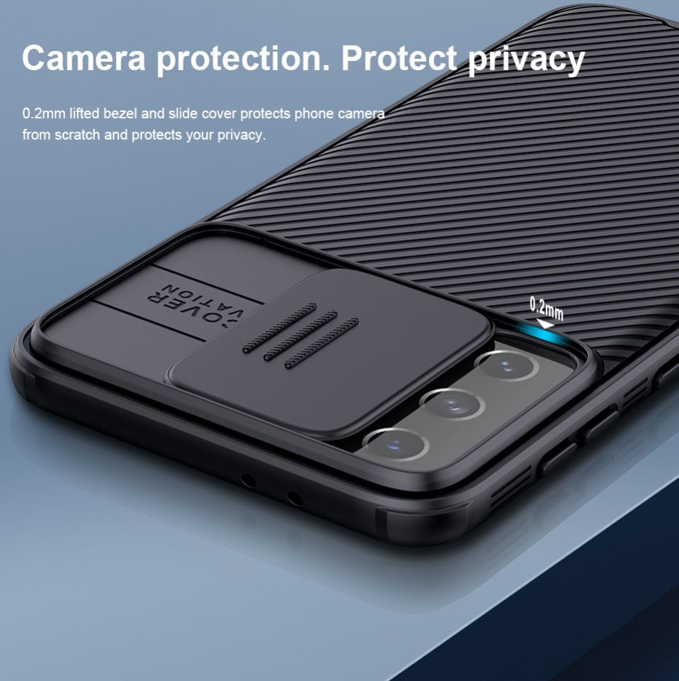 Nillkin CamShield Samsung Galaxy S21 Plus Hoesje Camera Slider Zwart afbeelding 9