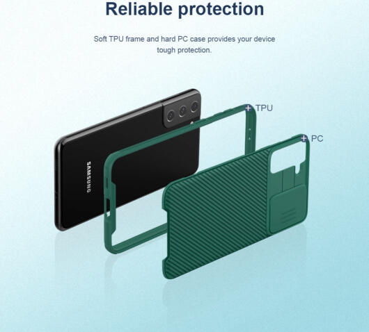 Nillkin CamShield Samsung Galaxy S21 Plus Hoesje Camera Slider Zwart afbeelding 10