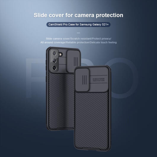 Nillkin CamShield Samsung Galaxy S21 Plus Hoesje Camera Slider Zwart afbeelding 8
