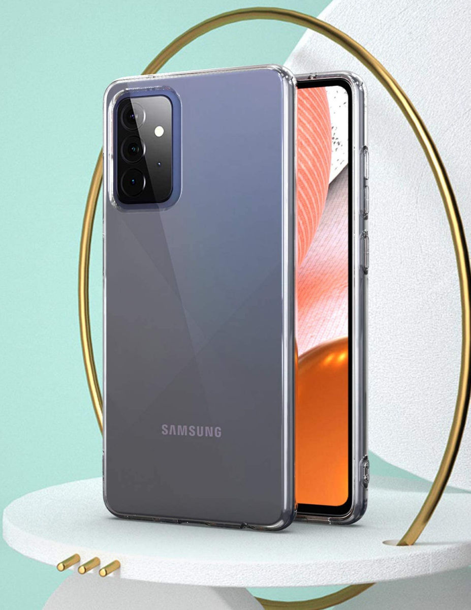 Samsung Galaxy A72 Hoesje Back Cover Dun TPU Transparant afbeelding 3