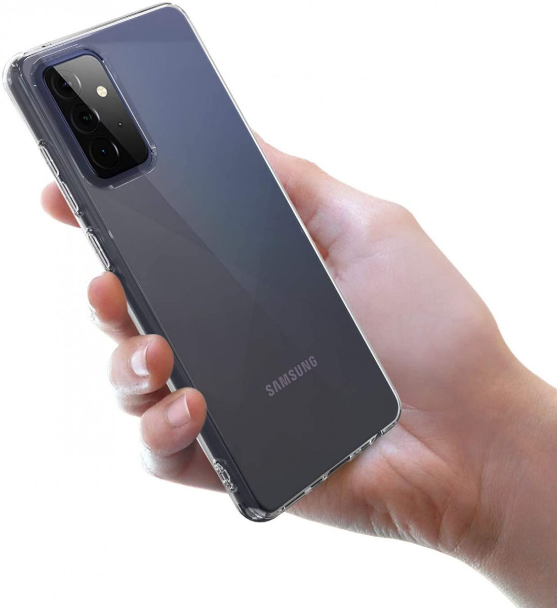 Samsung Galaxy A72 Hoesje Back Cover Dun TPU Transparant afbeelding 5