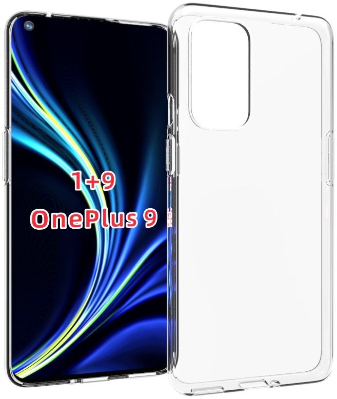 OnePlus 9 Hoesje Dun TPU Back Cover Transparant afbeelding 1