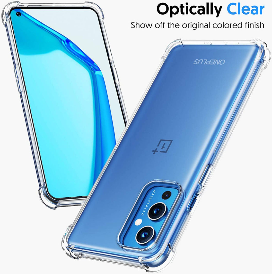 OnePlus 9 Hoesje TPU Schokbestendig Back Cover Transparant afbeelding 9