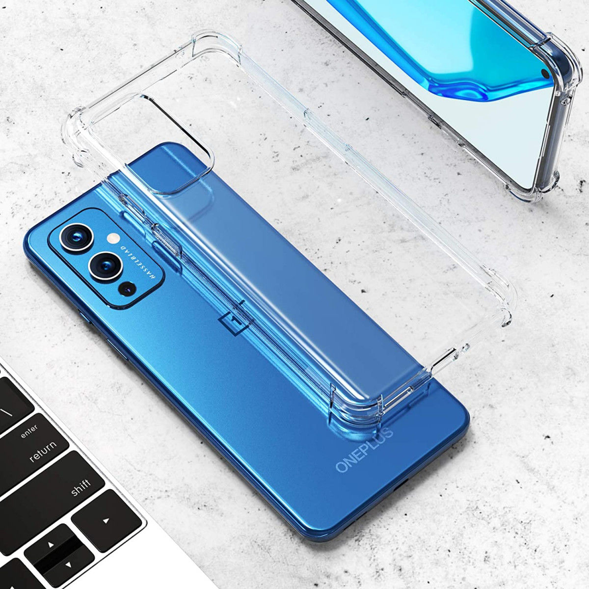 OnePlus 9 Hoesje TPU Schokbestendig Back Cover Transparant afbeelding 10