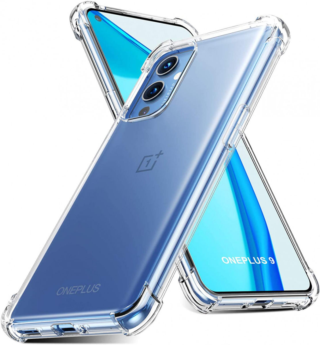OnePlus 9 Hoesje TPU Schokbestendig Back Cover Transparant afbeelding 4