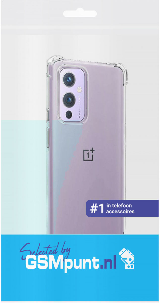 OnePlus 9 Hoesje TPU Schokbestendig Back Cover Transparant afbeelding 2