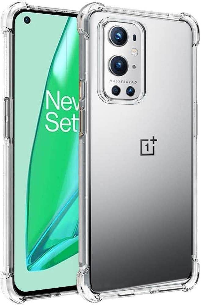 OnePlus 9 Pro Hoesje TPU Schokbestendig Back Cover Transparant afbeelding 1