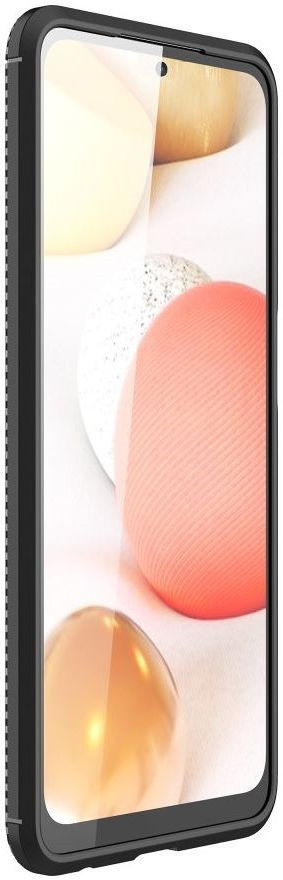 Samsung Galaxy A52 / A52S Hoesje Siliconen Carbon TPU Back Cover Zwart afbeelding 4
