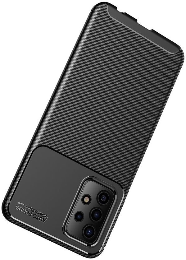 Samsung Galaxy A52 / A52S Hoesje Siliconen Carbon TPU Back Cover Zwart afbeelding 12