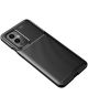 OnePlus 9 Hoesje Siliconen Carbon TPU Back Cover Zwart