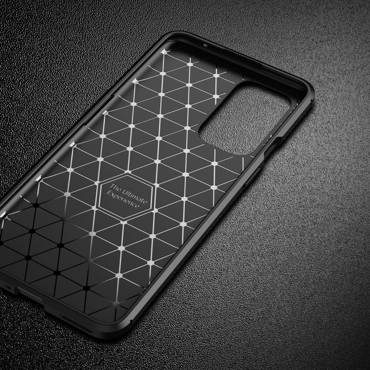 OnePlus 9 Hoesje Siliconen Carbon TPU Back Cover Zwart afbeelding 10