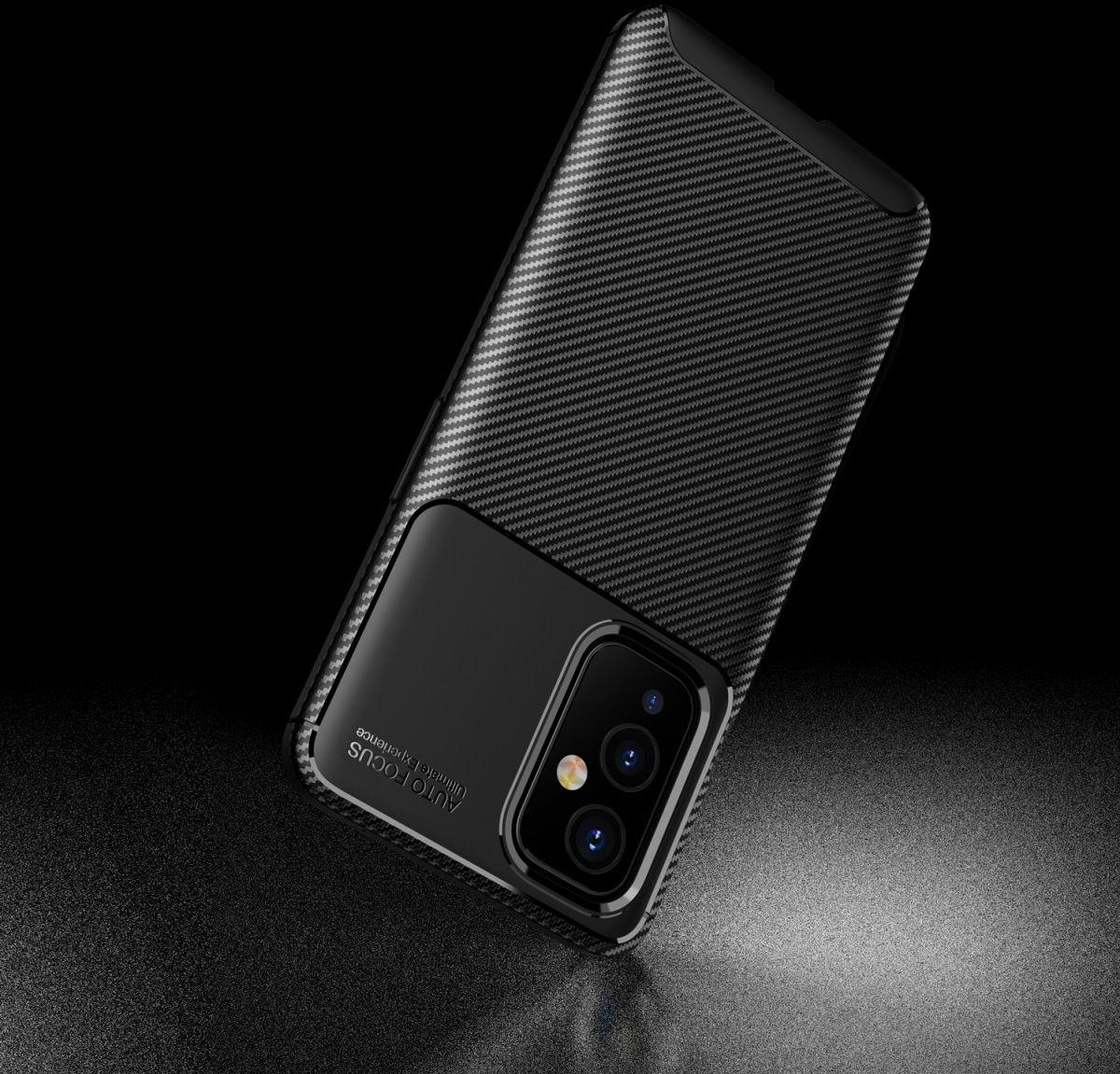 OnePlus 9 Hoesje Siliconen Carbon TPU Back Cover Zwart afbeelding 11