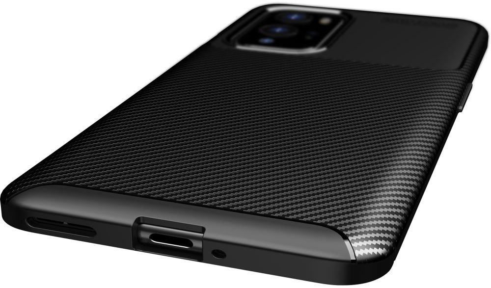OnePlus 9 Pro Hoesje Siliconen Carbon TPU Back Cover Zwart afbeelding 9