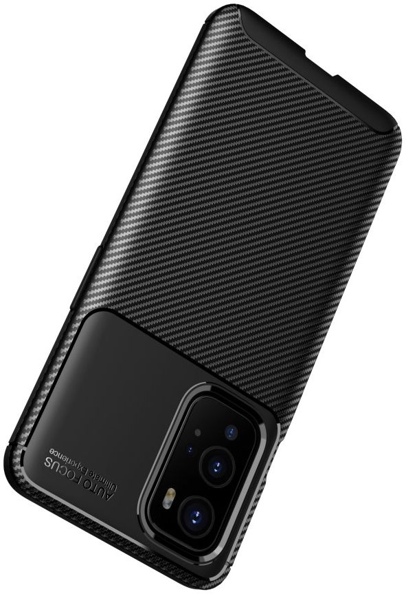 OnePlus 9 Pro Hoesje Siliconen Carbon TPU Back Cover Zwart afbeelding 12