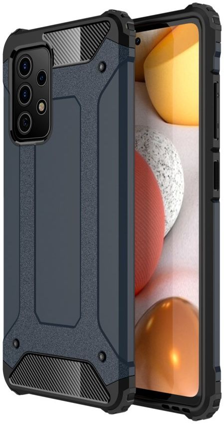 Samsung Galaxy A72 Hoesje Shock Proof Hybride Back Cover Blauw afbeelding 1