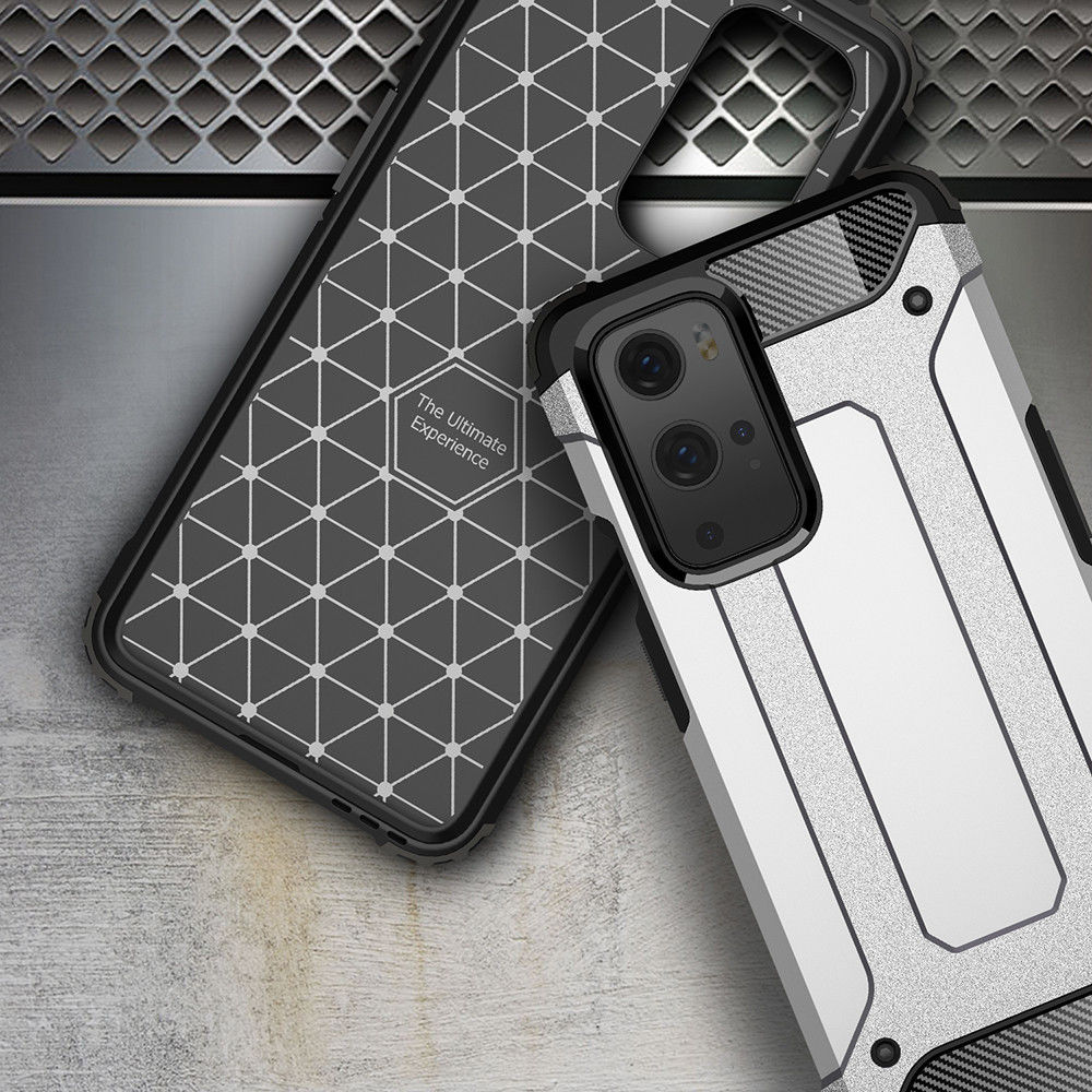 OnePlus 9 Pro Hoesje Shock Proof Hybride Back Cover Zwart afbeelding 7