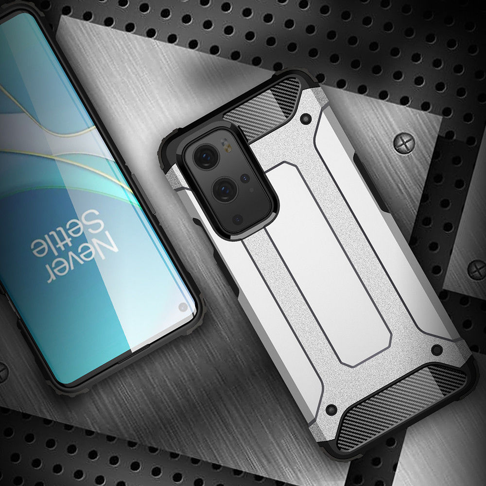 OnePlus 9 Pro Hoesje Shock Proof Hybride Back Cover Zwart afbeelding 8