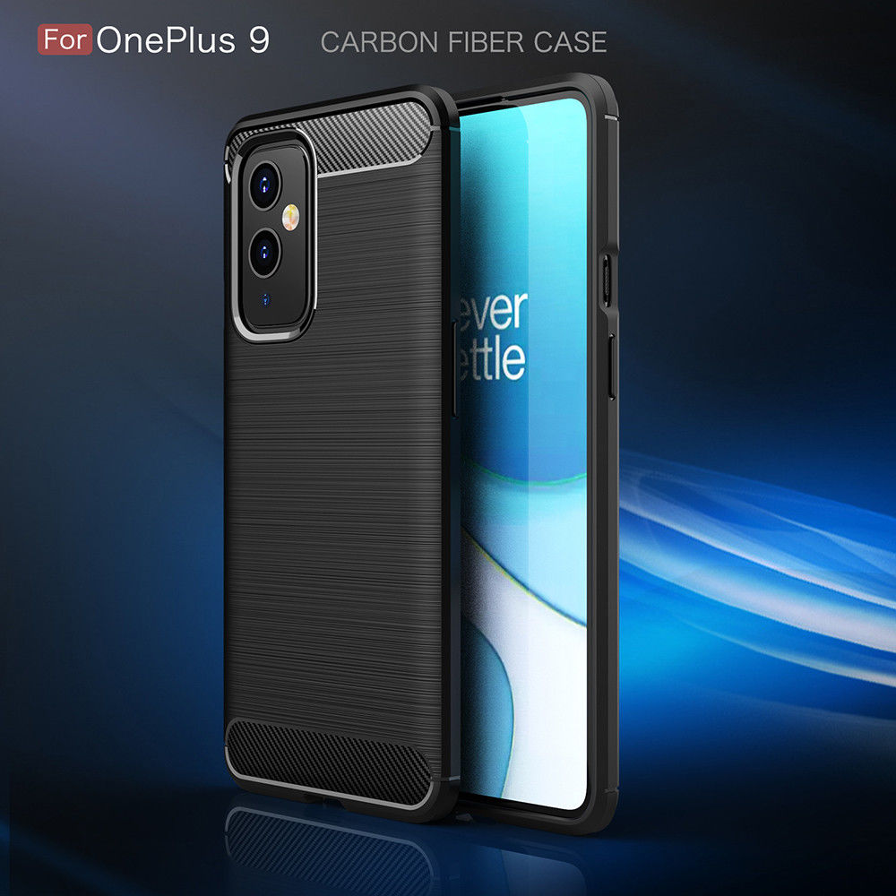 OnePlus 9 Hoesje Geborsteld TPU Flexibele Back Cover Zwart afbeelding 10