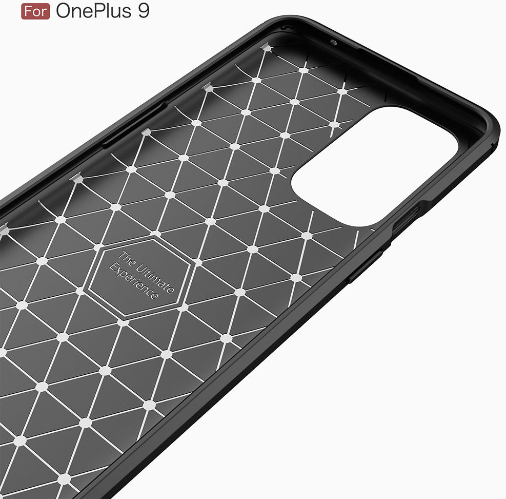 OnePlus 9 Hoesje Geborsteld TPU Flexibele Back Cover Zwart afbeelding 11