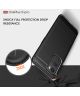 OnePlus 9 Pro Hoesje Geborsteld TPU Flexibele Back Cover Zwart