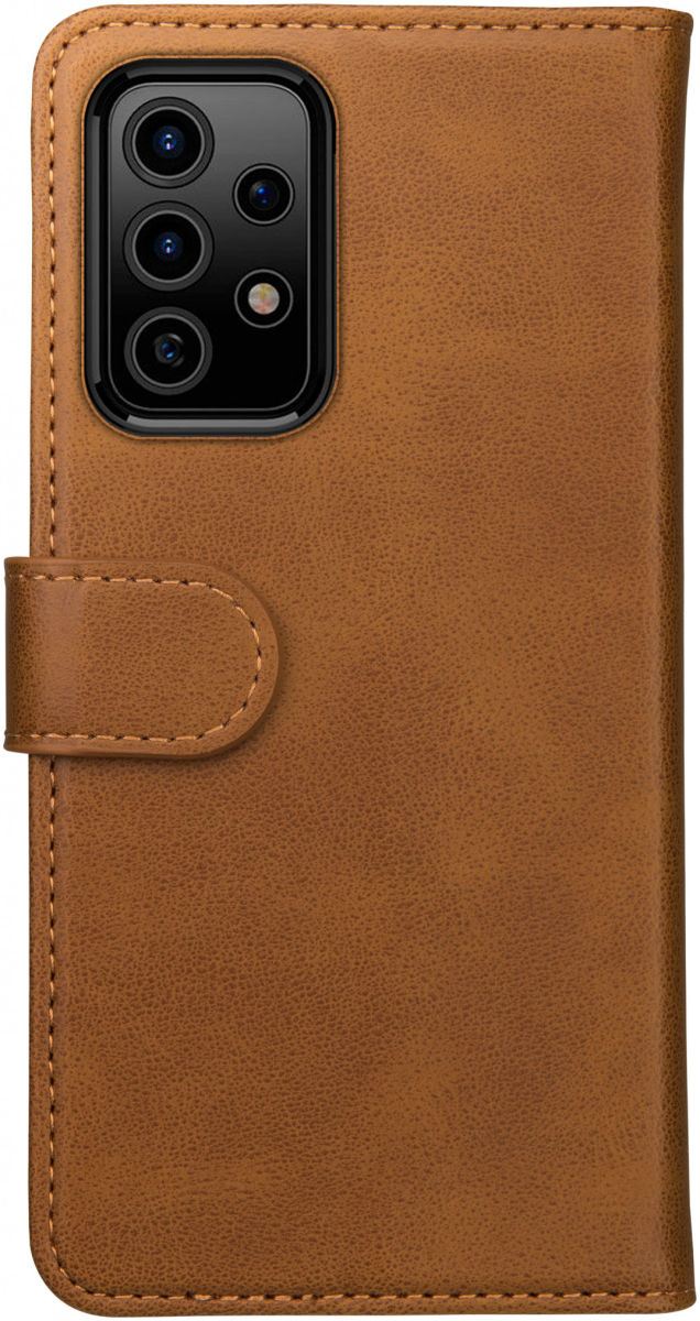 Rosso Element Samsung Galaxy A52 / A52S Hoesje Wallet Lichtbruin afbeelding 2
