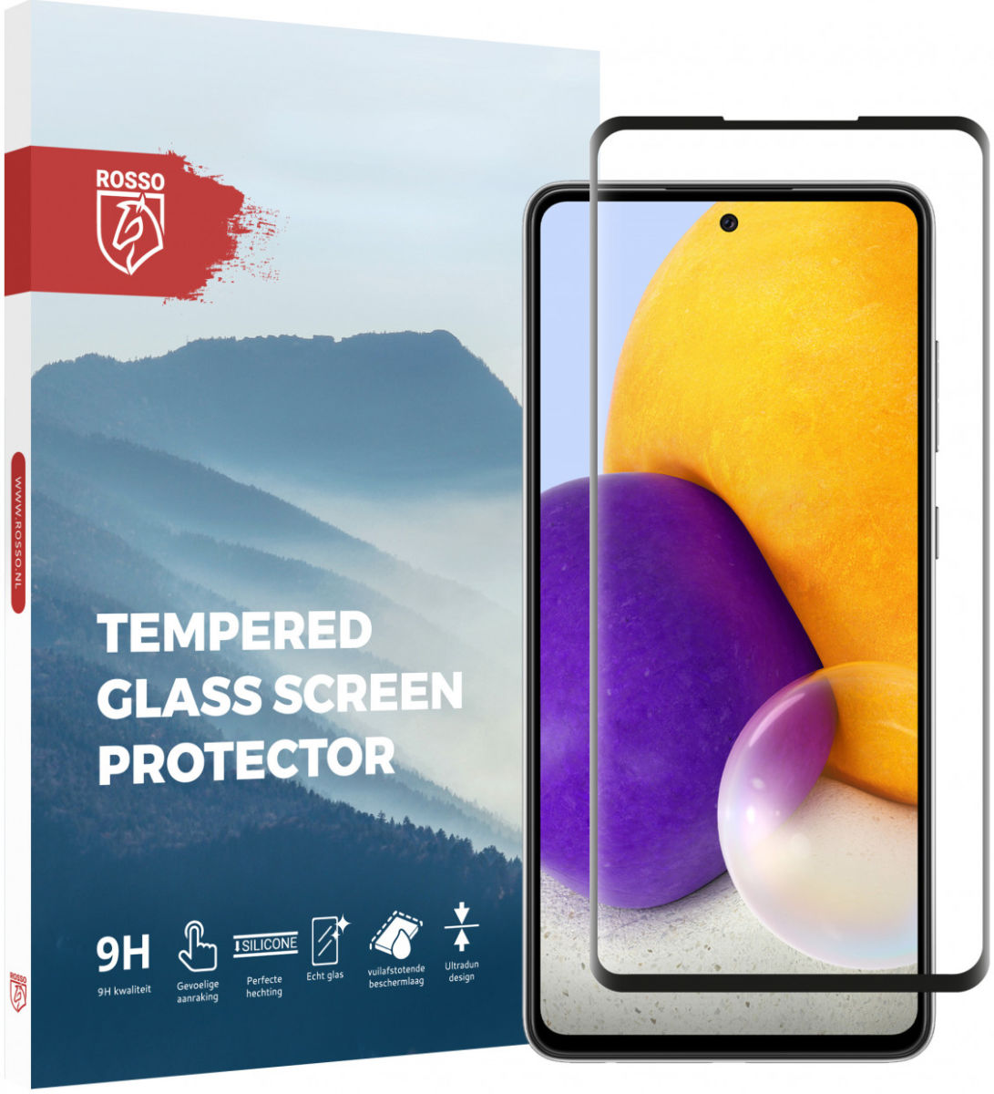 Rosso Samsung Galaxy A72 9H Tempered Glass Screen Protector afbeelding 1
