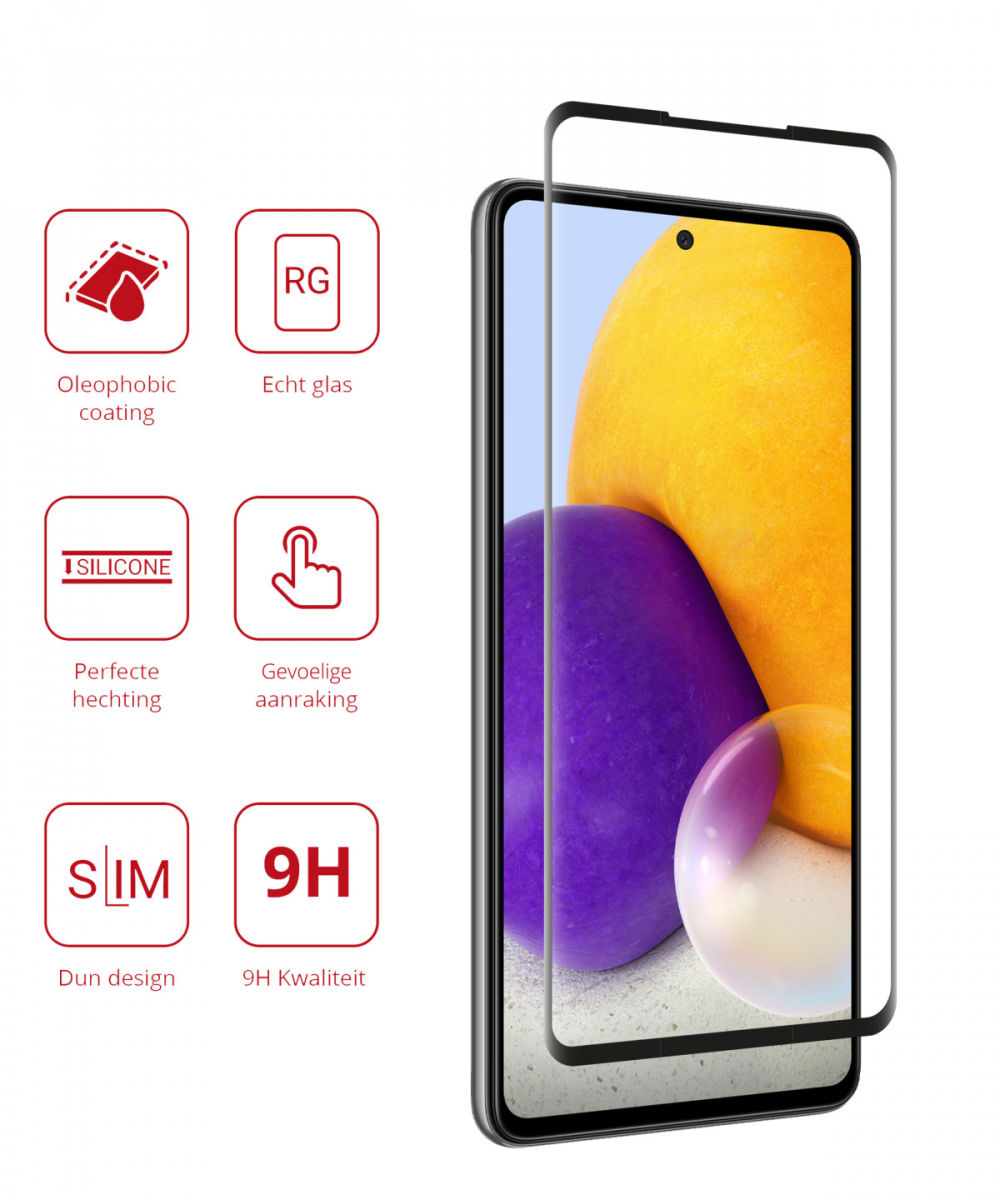 Rosso Samsung Galaxy A72 9H Tempered Glass Screen Protector afbeelding 2