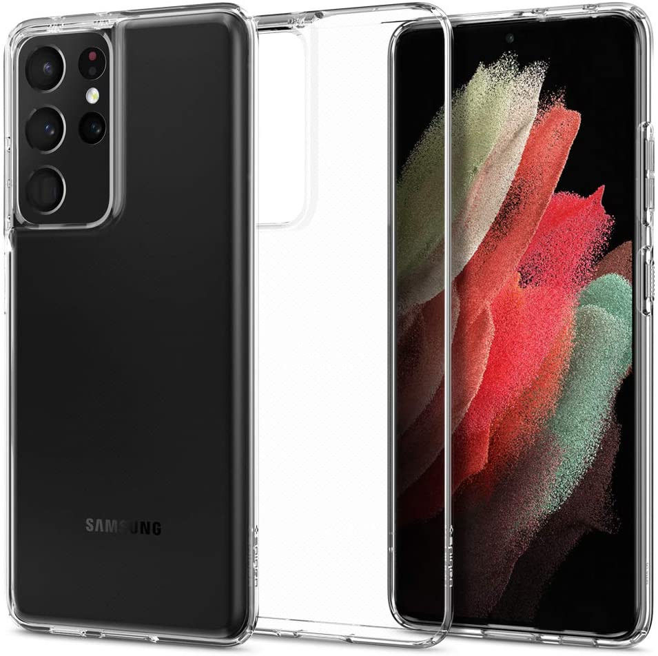 Spigen Liquid Crystal Samsung Galaxy S21 Ultra Hoesje Transparant afbeelding 1