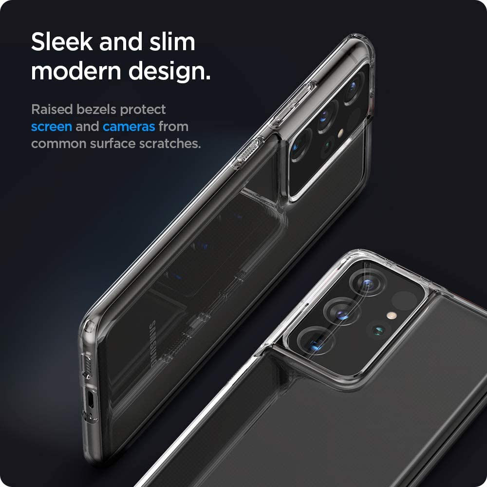 Spigen Liquid Crystal Samsung Galaxy S21 Ultra Hoesje Transparant afbeelding 6